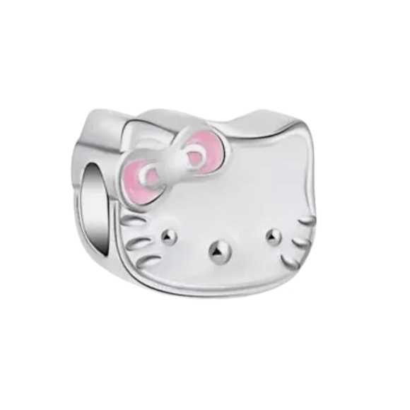 🎆LINX DISCONTINUED Sterling Silver Hello Kitty Bracelet Charm - Picture 1 of 6
